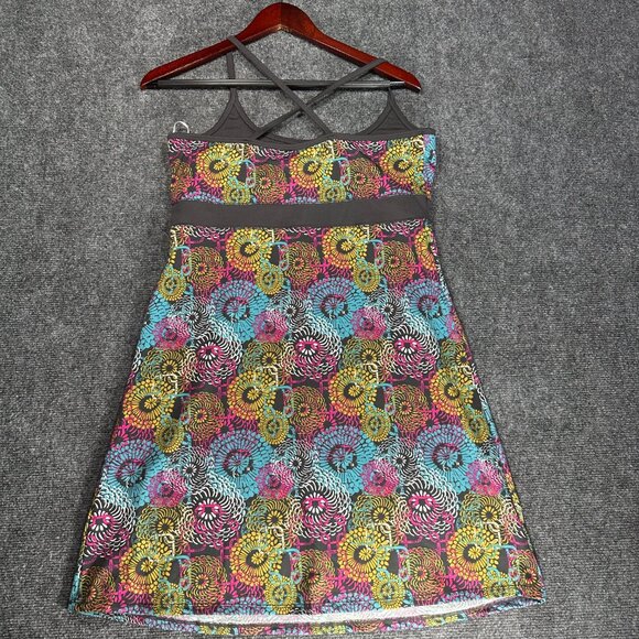 Lola Dress Womens Large Stretch Knit Sleeveless Sundress Bold Print Pullover - Picture 5 of 6